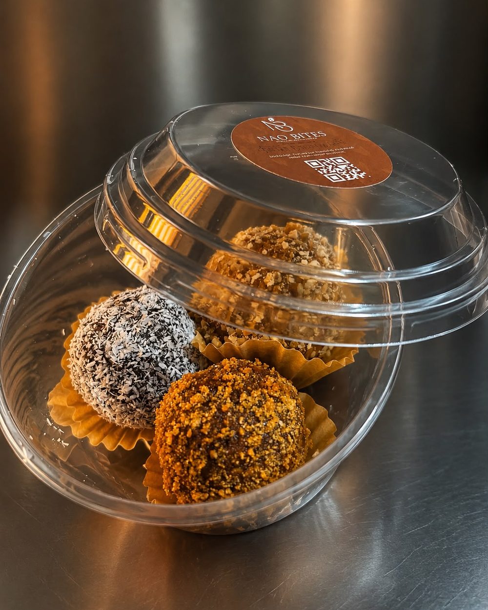 Share Energy Cup with three date balls